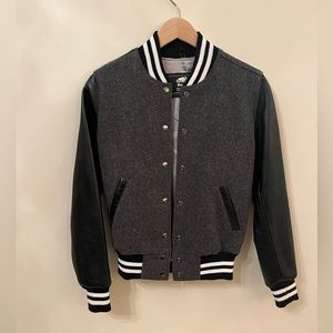Roots Real Leather Varsity Jackt